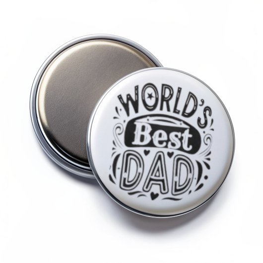 's Werelds beste papa  typografie Magneet