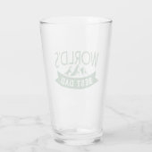 's Werelds beste papa typografie Modern Classic Glas (Achterkant)