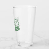 's Werelds beste papa typografie Modern Classic Glas (Links)