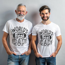 's Werelds Beste Papa  Typografie T-shirt