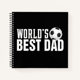 'S Werelds Beste Papa Typografie Voetbal | Notitie Notitieboek