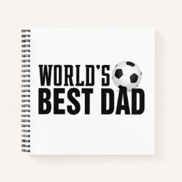 'S Werelds Beste Papa Typografie Voetbal | Notitie Notitieboek