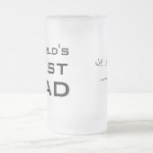 's Werelds beste papa Vaderdag Custom Matglas Bierpul (Center)