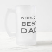 's Werelds beste papa Vaderdag Custom Matglas Bierpul (Links)