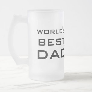 's Werelds beste papa Vaderdag Custom Matglas Bierpul