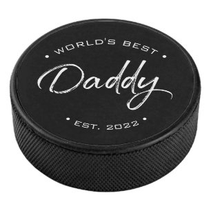 's Werelds beste papa's op maat Hockey Puck