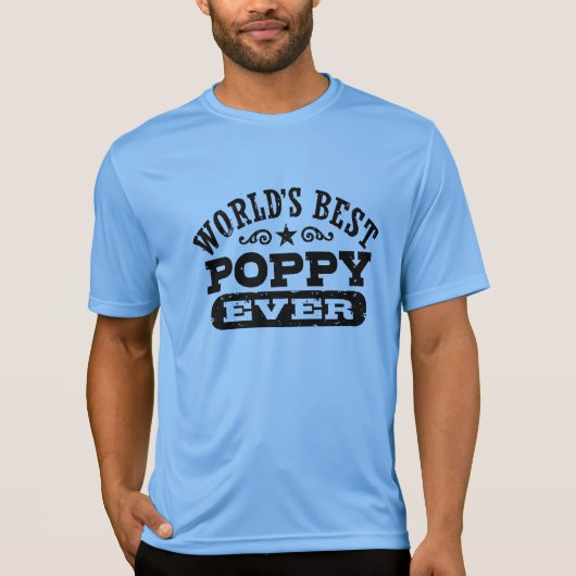 's Werelds beste papaver ooit T-shirt (Voorkant)
