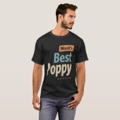 's Werelds beste papaver - pap, opa Funny T-shirt (Voorkant volledig)