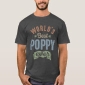 's Werelds beste papaver T-shirt (Voorkant)