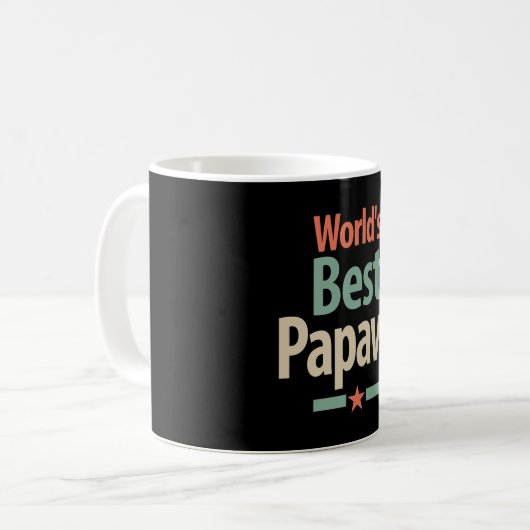 's Werelds beste papaw | Vader Gift Koffiemok (Voorkant links)