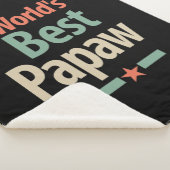 's Werelds beste papaw | Vader Gift Sherpa Deken (3/4)