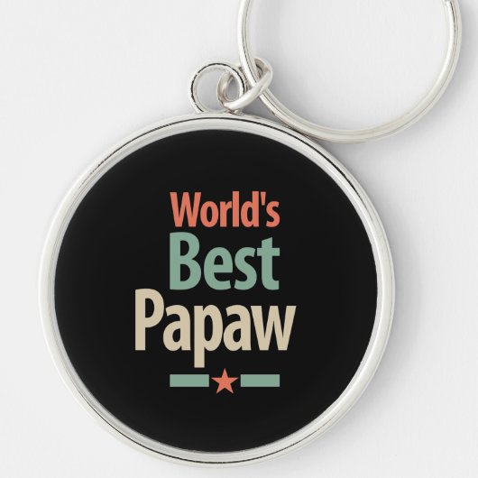 's Werelds beste papaw | Vader Gift Sleutelhanger (Voorkant)