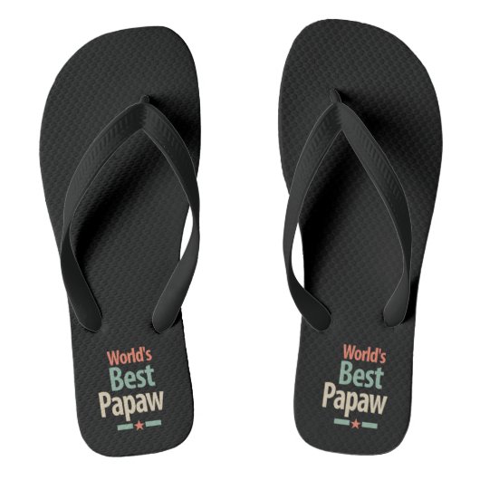 's Werelds beste papaw | Vader Gift Teenslippers (Voetbed)