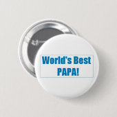 's Werelds beste papieren Button (Voorkant /achterkant)