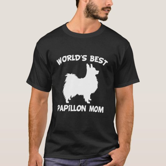 's Werelds beste papillon moeder. T-shirt (Voorkant)