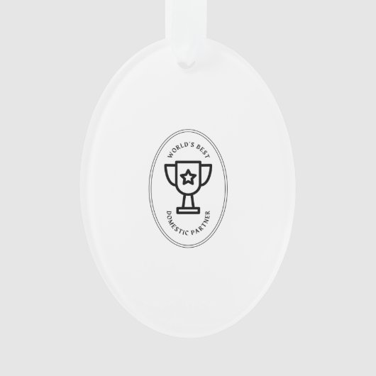 's Werelds beste partner in het huishouden Ornament (voorkant)