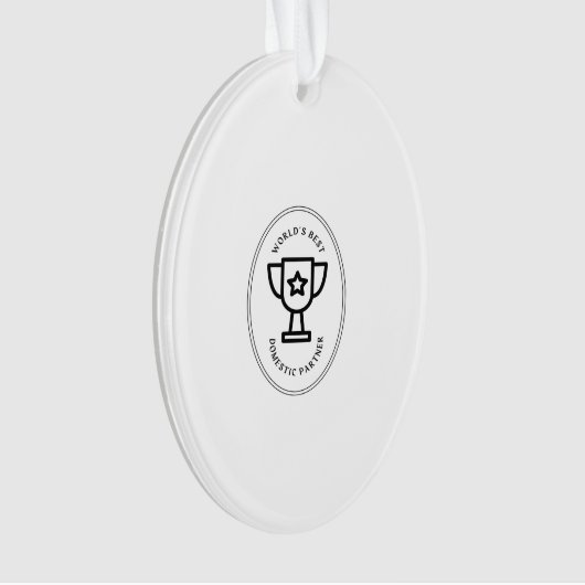 's Werelds beste partner in het huishouden Ornament (voorkant)