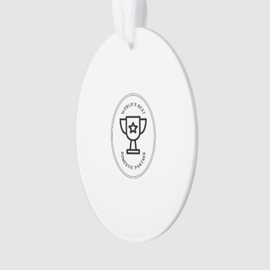's Werelds beste partner in het huishouden Ornament (voorkant)