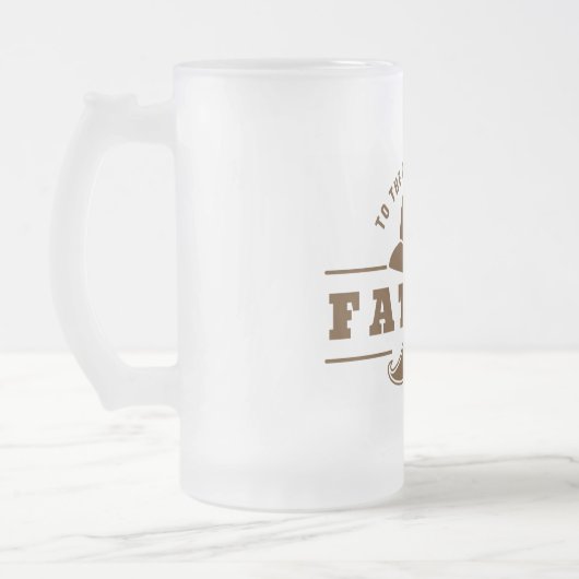 's Werelds beste pater gevriesde Mok van glasbier (Links)