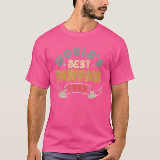 's Werelds beste pawpaw ooit Grandpadad Mannen T-shirt (Voorkant)