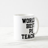 's Werelds beste PE-Mok voor lesgeven Koffiemok (Voorkant rechts)