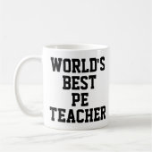's Werelds beste PE-Mok voor lesgeven Koffiemok (Links)