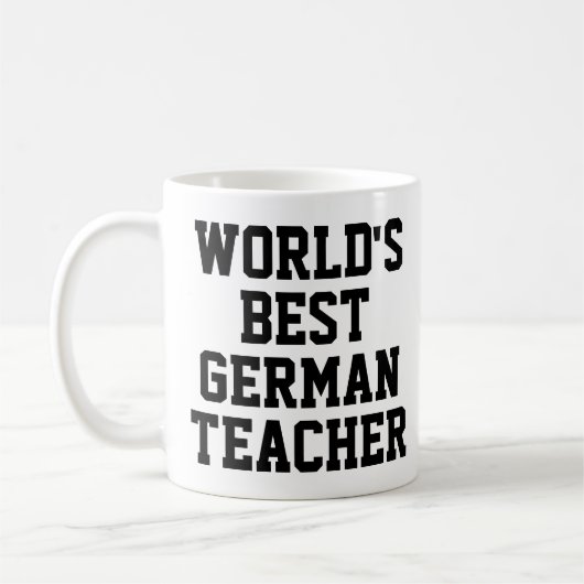 's Werelds beste PE-Mok voor lesgeven Koffiemok (Links)