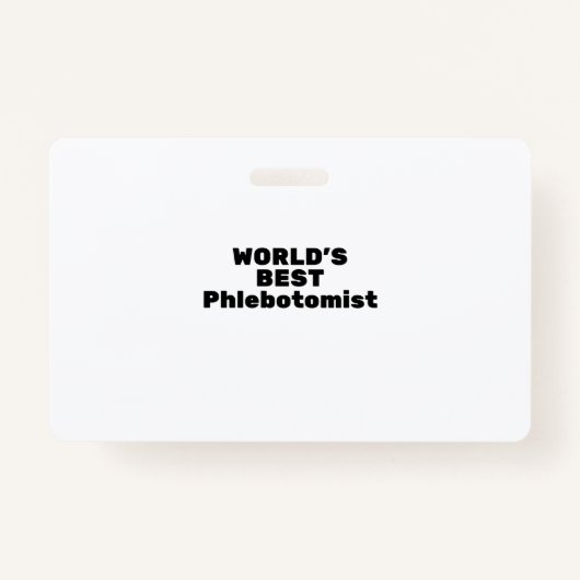's Werelds beste Phiobotomist Badge (Voorkant)
