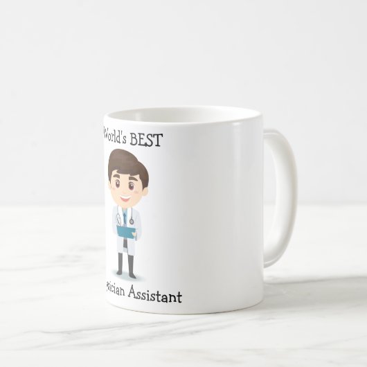 's Werelds BESTE Physician Assistant, man Koffiemok (Voorkant rechts)