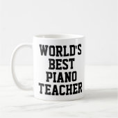 's Werelds beste Piano-leraar Gift-Mok Koffiemok (Links)