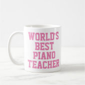 's Werelds beste Piano-leraar Gift-Mok Koffiemok (Links)