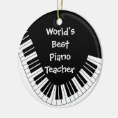 's Werelds beste piano-leraar Ornament |  (Links)