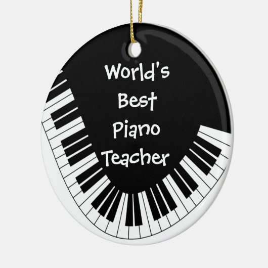 's Werelds beste piano-leraar Ornament | (Links)