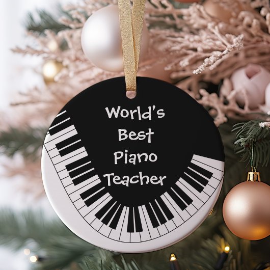 's Werelds beste piano-leraar Ornament | 