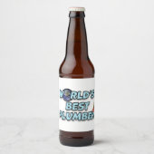 's Werelds beste Plumber Bier Etiket (Voorkant)