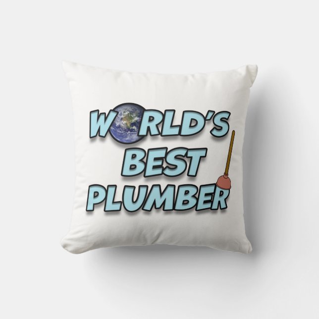 's Werelds beste Plumber Kussen (Voorkant)