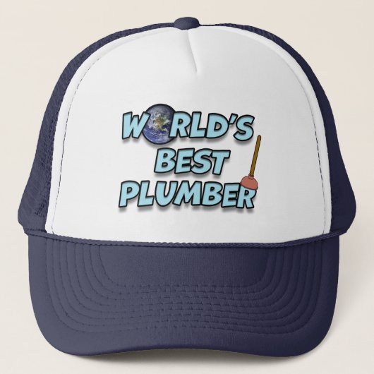 's Werelds beste Plumber Trucker Hat Pet (Voorkant)