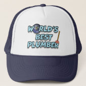 's Werelds beste Plumber Trucker Hat Trucker Pet (Voorkant)