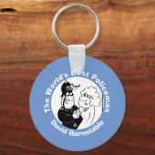 's Werelds beste politieman of instabiel. Sleutelhanger (Achterkant)