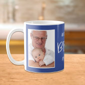's Werelds Beste Pop Pop Custom Foto Blauw Koffiemok