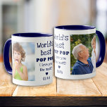 'S Werelds beste Pop Pop I Love You Most 2 Photo B Mok<br><div class="desc">Geef uit hoeveel je van je opa houdt met affectie.Een foto-mok met grootvader en kleinkind afbeeldingen zal zijn hart vol geluk vullen.</div>