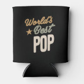 's Werelds beste Pop - vader- en opa-cadeautjes Blikjeskoeler (Voorkant)