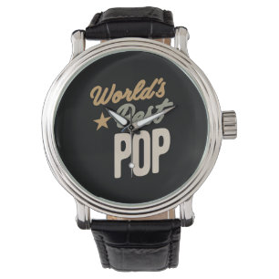 's Werelds beste Pop - vader- en opa-cadeautjes Horloge