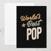 's Werelds beste Pop - vader- en opa-cadeautjes Kaart (Voorkant / Achterkant)