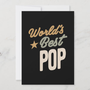 's Werelds beste Pop - vader- en opa-cadeautjes Kaart
