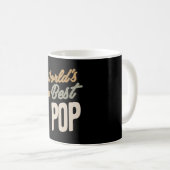 's Werelds beste Pop - vader- en opa-cadeautjes Koffiemok (Voorkant rechts)
