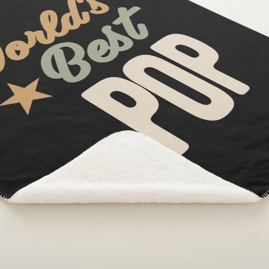 's Werelds beste Pop - vader- en opa-cadeautjes Sherpa Deken (3/4)