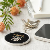 's Werelds beste Pop - vader- en opa-cadeautjes Sleutelhanger (Zijkant)