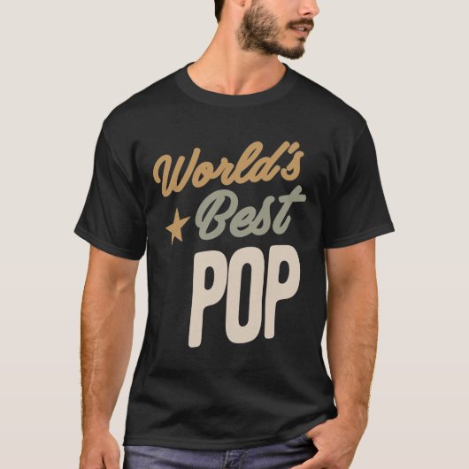 's Werelds beste Pop - vader- en opa-cadeautjes T-shirt (Voorkant)