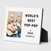 's Werelds beste Pop van Pop - Aangepaste foto Pla Fotoplaat (Zijkant)